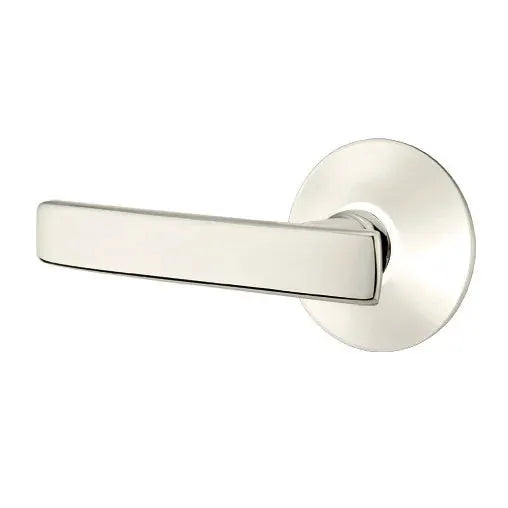 Emtek Geneva Door Lever with Modern Rose by Emtek