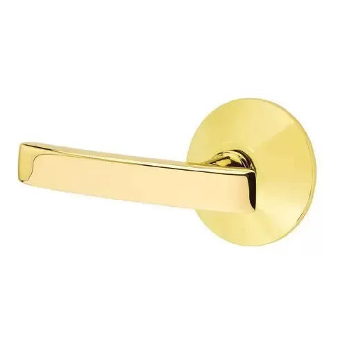 Emtek Geneva Door Lever with Modern Rose by Emtek