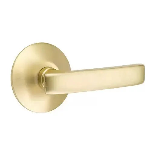 Emtek Geneva Door Lever with Modern Rose by Emtek