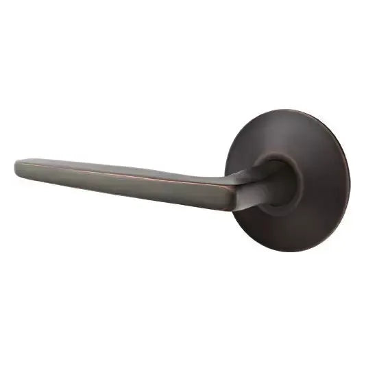 Emtek Hermes Door Lever with Modern Rose by Emtek