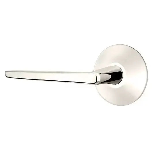 Emtek Hermes Door Lever with Modern Rose by Emtek