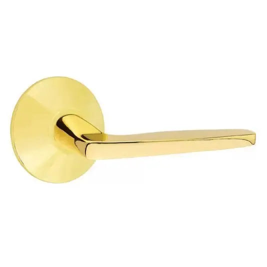 Emtek Hermes Door Lever with Modern Rose by Emtek
