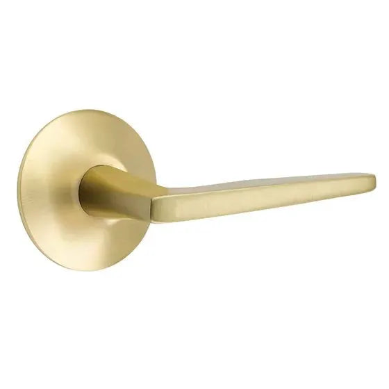 Emtek Hermes Door Lever with Modern Rose by Emtek