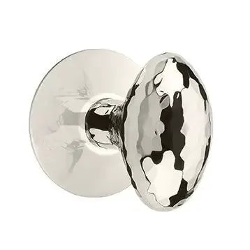 Emtek Hammered Egg Door Knob with Modern Rose by Emtek