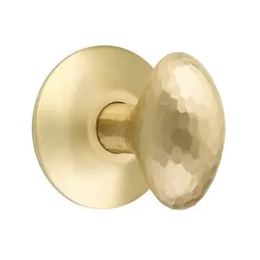 Emtek Hammered Egg Door Knob with Modern Rose by Emtek