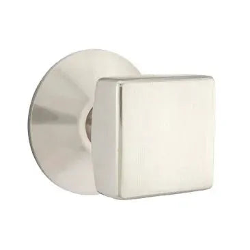 Emtek Square Door Knob and Modern Rose by Emtek
