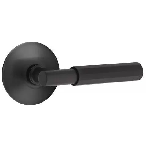 Emtek Faceted Lever with T-Bar Stem and Modern Rose by Emtek