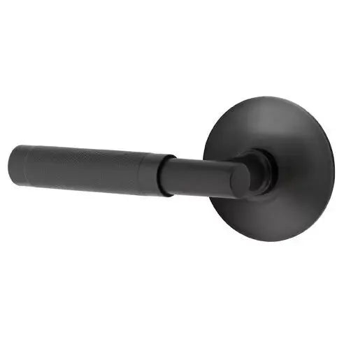 Emtek Knurled Lever with T-Bar Stem and Modern Rose by Emtek