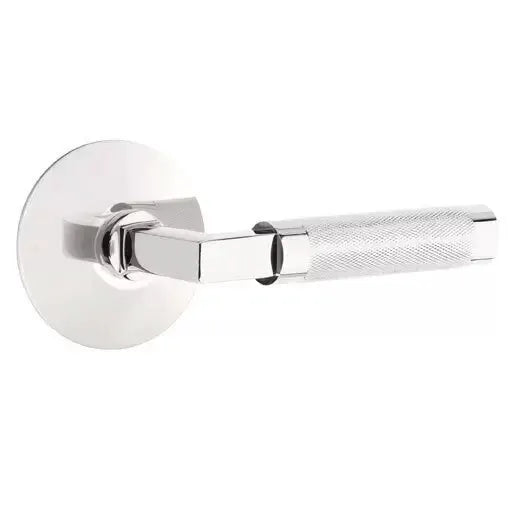 polished chrome lever