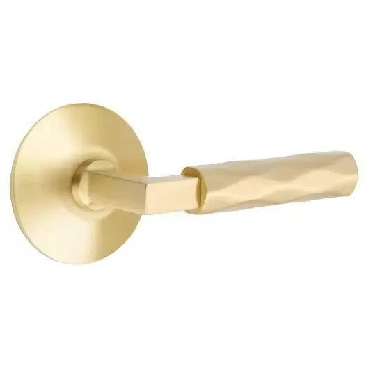 Emtek Tribeca Lever with L-Square Stem and Modern Rose by Emtek