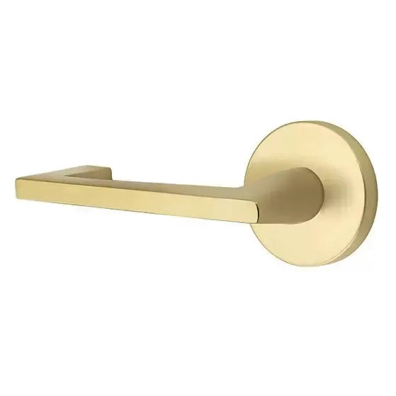 Emtek Right Handed Argos Door Lever with Disk Rose by Emtek