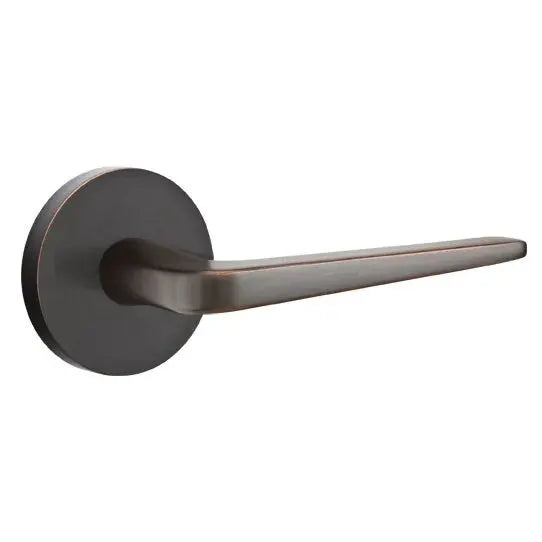 Emtek Athena Door Lever with Disk Rose by Emtek