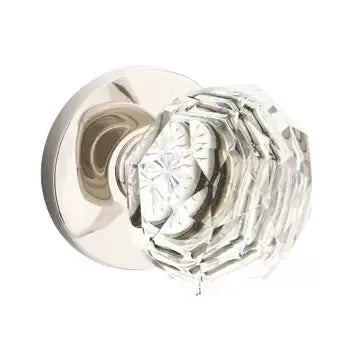 Emtek Diamond Door Knob with Disk Rose by Emtek