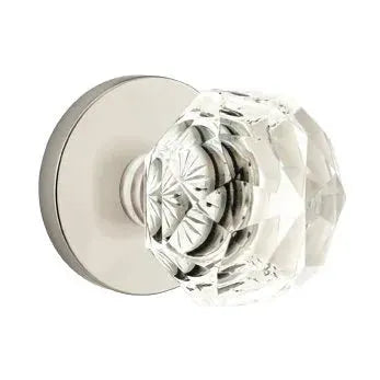 Emtek Diamond Door Knob with Disk Rose by Emtek