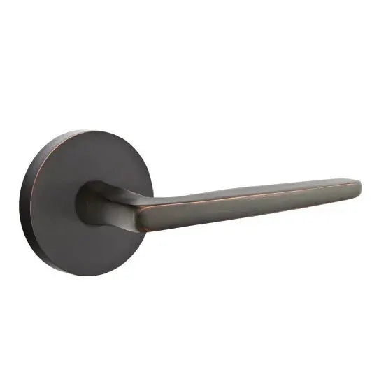 Emtek Hermes Door Lever with Disk Rose by Emtek