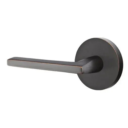 Emtek Helios Door Lever with Disk Rose by Emtek