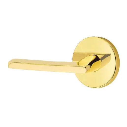 Emtek Helios Door Lever with Disk Rose by Emtek