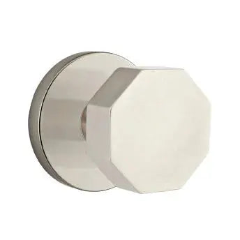 Emtek Octagon Door Knob with Disk Rose by Emtek