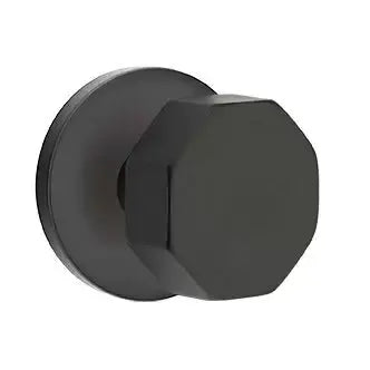 Emtek Octagon Door Knob with Disk Rose by Emtek