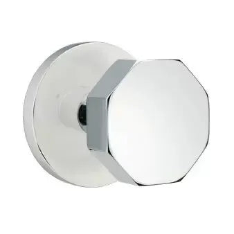 Emtek Octagon Door Knob with Disk Rose by Emtek
