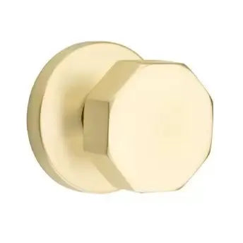 Emtek Octagon Door Knob with Disk Rose by Emtek