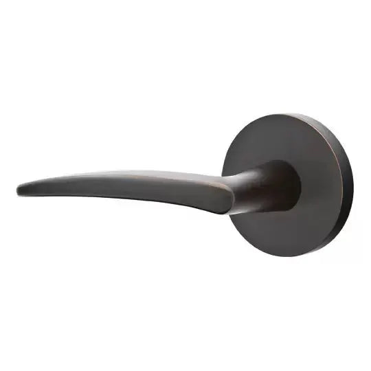 Emtek Poseidon Door Lever with Disk Rose by Emtek