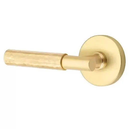 Emtek Hammered Lever with T-Bar Stem and Disc Rose by Emtek