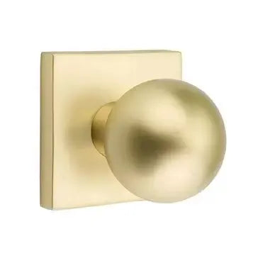 Emtek Orb Door Knob and Square Rose by Emtek