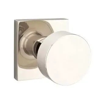 Emtek Round Door Knob and Square Rose by Emtek