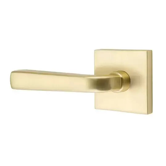 Emtek Sion Door Lever with Square Rose by Emtek