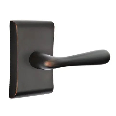 Emtek Basel Door Lever with Neos Rose by Emtek