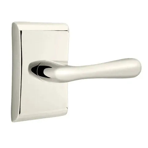 Emtek Basel Door Lever with Neos Rose by Emtek