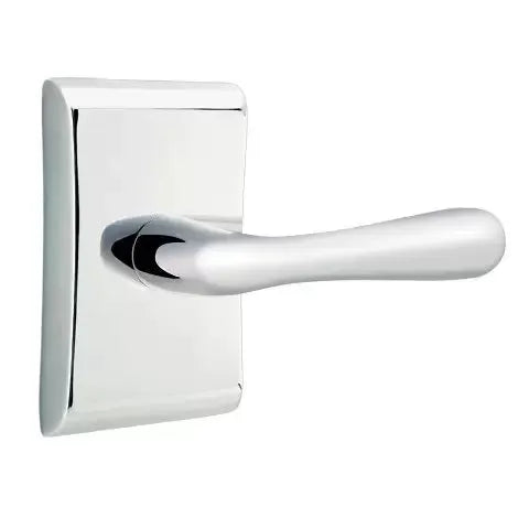 Emtek Basel Door Lever with Neos Rose by Emtek