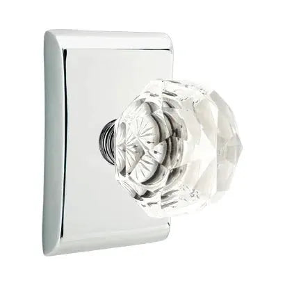 Emtek Diamond Door Knob with Neos Rose by Emtek