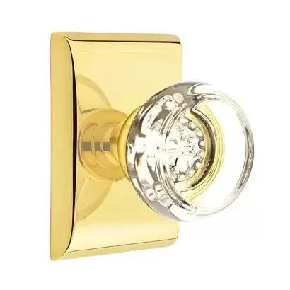 Emtek Georgetown Door Knob with Neos Rose by Emtek