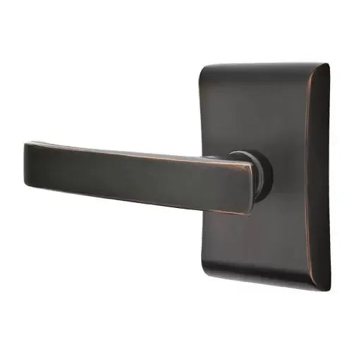 Emtek Geneva Door Lever with Neos Rose by Emtek