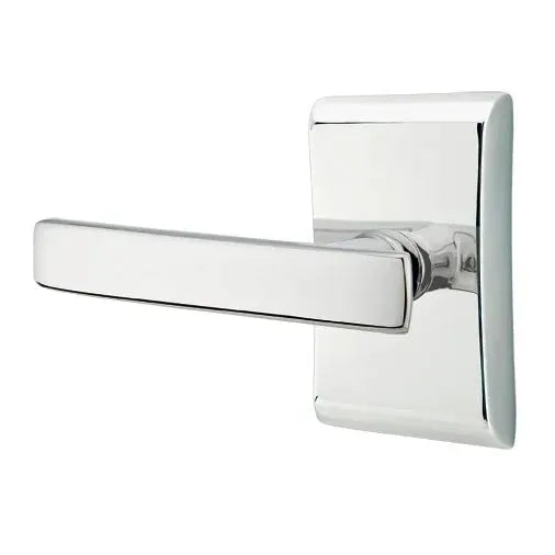 Emtek Geneva Door Lever with Neos Rose by Emtek