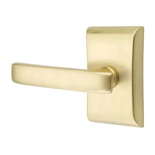 Emtek Geneva Door Lever with Neos Rose by Emtek