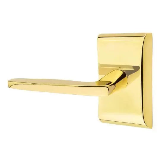 Emtek Hermes Door Lever with Neos Rose by Emtek