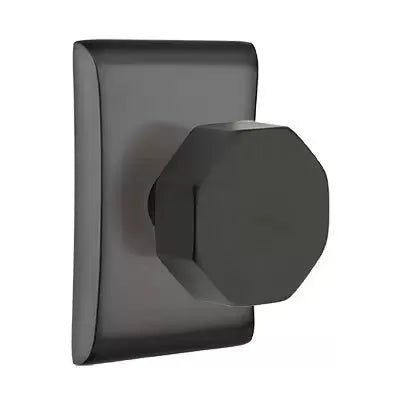 Emtek Octagon Door Knob and Neos Rose by Emtek