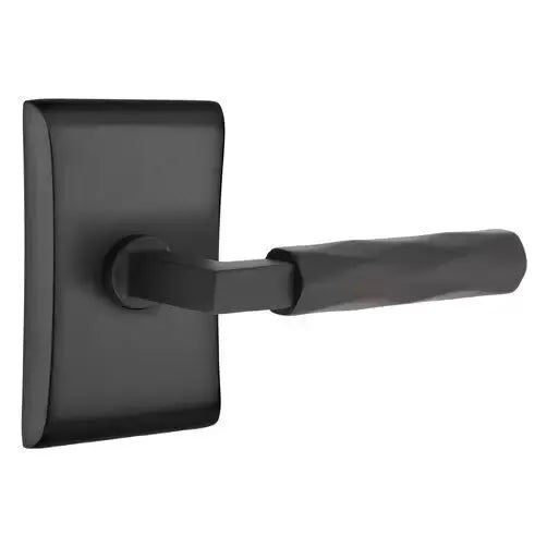 Emtek Tribeca Lever with L-Square Stem and Neos Rose by Emtek