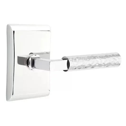 polished chrome lever