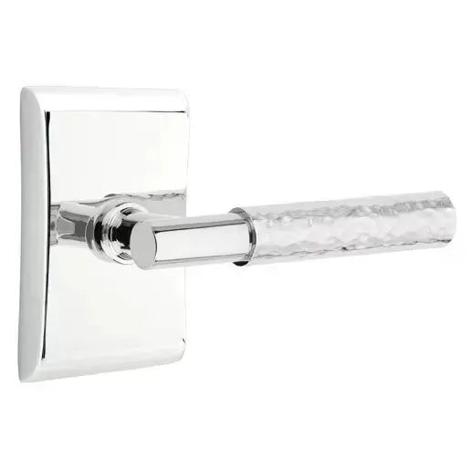 polished chrome lever