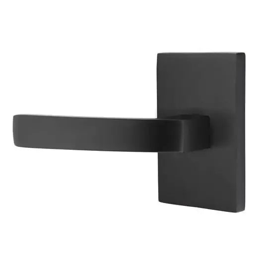 Emtek Breslin Lever with Modern Rectangular Rose by Emtek