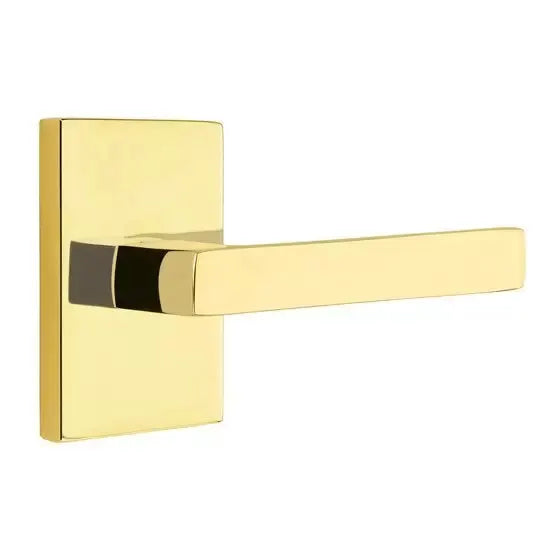 Emtek Dumont Lever with Modern Rectangular Rose by Emtek