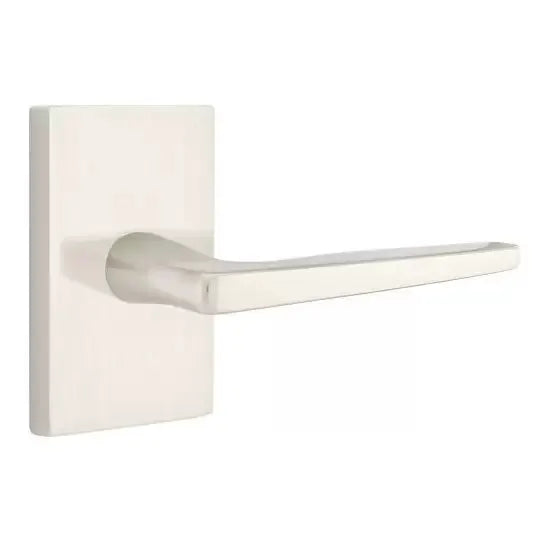 Emtek Hermes Door Lever with Modern Rectangular Rose by Emtek