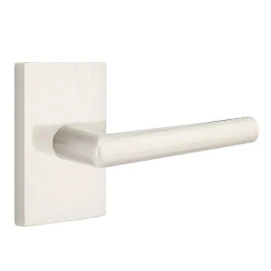 Emtek Stuttgart Door Lever with Modern Rectangular Rose by Emtek