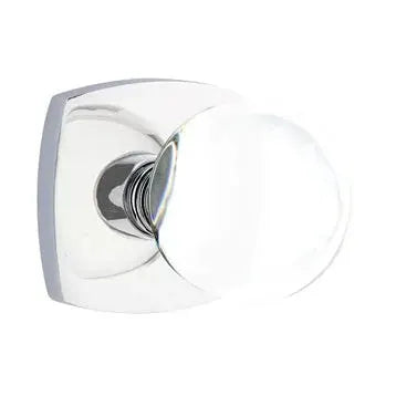 polished chrome door knob