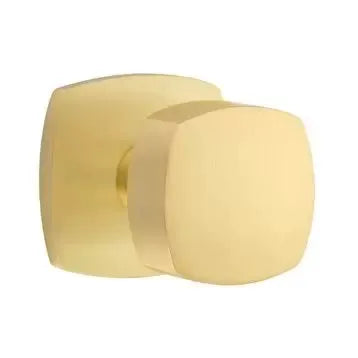 Emtek Freestone Square Knob with Urban Modern Rose by Emtek