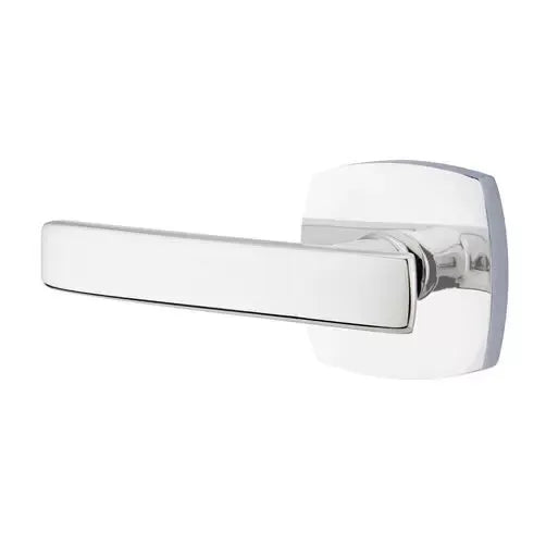 polished chrome door lever